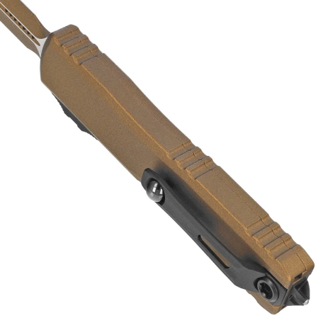 Microtech Ultratech Gen III ZBP D/E OTF Knife Cerakote Burnt Bronze Aluminum, Cerakote Burnt Bronze M390MK by Tony Marfione (1122-1UB-C19Z4)