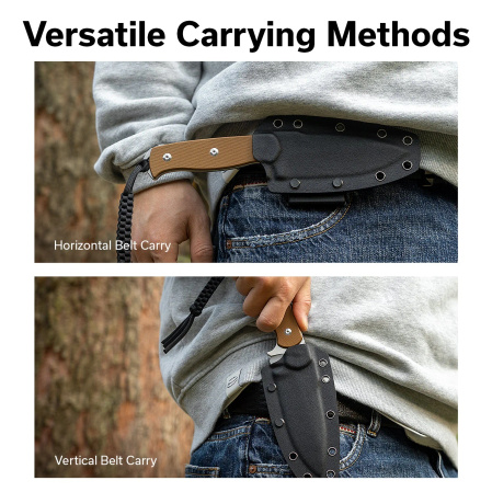 Sencut Toxodon Knife Brown G10, Stonewashed 9Cr18MoV (S24036-3)