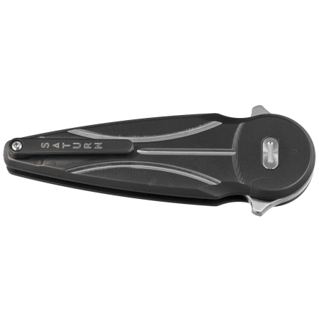 Fox Saturn Black Titanium, Satin M390 by Denis Simonutti knife (FX-551 TI)