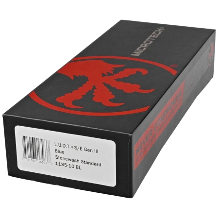 Microtech LUDT Gen III S/E Automatic Knife Blue Aluminum, Stonewashed M390MK by Tony Marfione (1135-10BL)