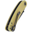 Kubey Knife Momentum Yellow G10, Dark Stonewashed AUS-10 by Sherif Manganas (KU344F)