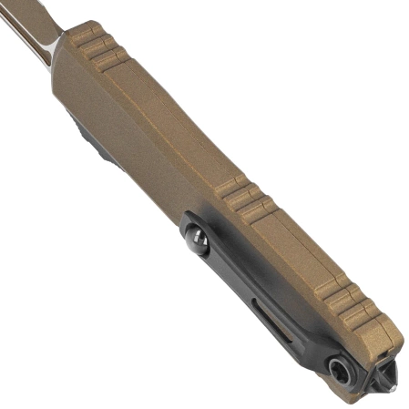 Nóż automatyczny OTF Microtech Ultratech Gen III ZBP T/E Cerakote Burnt Bronze Aluminium, Cerakote Burnt Bronze M390MK by Tony Marfione (1123-1UB-C19Z4)