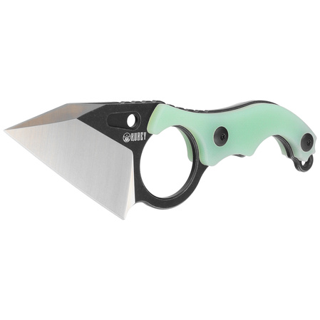 Nóż Kubey Hippocam KU166B Jade G10, Satin/Blackwashed D2