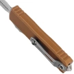 Microtech UTX-85 D/E Gen IV OTF Knife Tan Aluminum, Stonewashed  M390MK by Tony Marfione (12324-10TA)