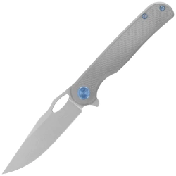 Nóż składany Kubey KB Knives Hydro Grey Titanium, Stonewashed M390 by Mark Perez (KB323A)