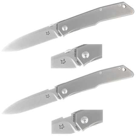 Nóż składany Fox The Sicilian Grey Titanium, Stonewashed N690 by Bob Terzuola (FX-525 TI)