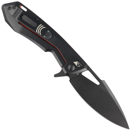 Nóż składany Real Steel Pelican Orange G10 / Black Steel, Black D2 by Aslan Zhanabayev (7922)