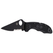Spyderco Delica 4 FRN Black/Black Blade CombinationEdge Knife (C11PSBBK)