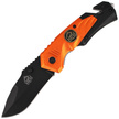 Puma Solingen Rescue Folder Black / Orange Aluminium, Black Coated (333811)