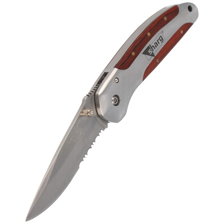 Nóż składany Herbertz CJH Pakka Wood/Steel, Satin 420 (44199)