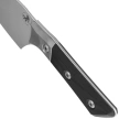 Microtech Santoku 6'' Knife Titanium Bolster/Black G10, Stonewashed M390MK (3200B-10BK)