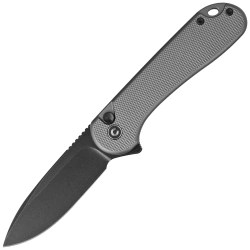 Civivi Button Lock Elementum II Knife Gray Aluminum, Black Stonewashed Nitro-V (C18062PD-1)