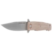 Viper Keeper 2 Natural Canvas Micarta, Stonewashed Elmax by Fabrizio Silvestrelli Knife (V6000CN)