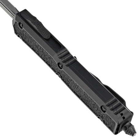 Microtech Makora Signature D/E Black DLC Aluminium/Black Inlays, Black DLC by Tony Marfione (206-1TS)