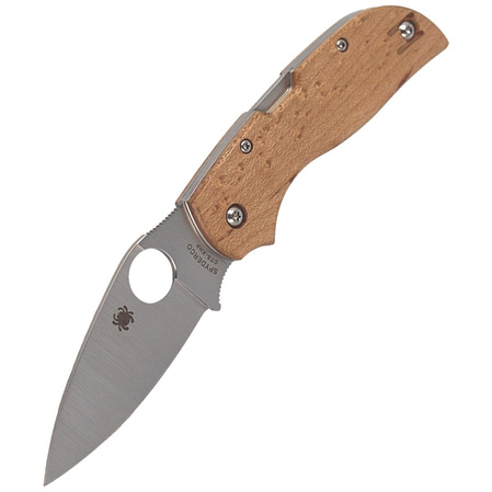 Spyderco Chaparral Birdseye Maple Plain Knife (C152WDP)