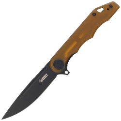 Nóż składany Kubey Mizo Ultem, Black Stonewashed AUS-10 by Tiguass (KU312N)