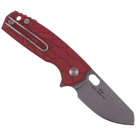 Fox Baby Core FRN Red Knife, Stonewashed N690 by Jesper Voxnaes (FX-608 R)