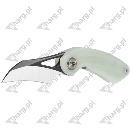 Bestech Bihai Jade G10, Grey DLC Stonewashed/Satin 14C28N by Ostap Hel Knife (BG53F)