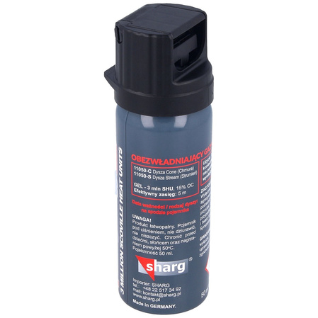 Gaz pieprzowy Sharg Graphite Gel 3mln SHU, Cone 50ml (11050-C)