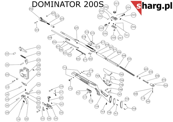 Kamień blokujący tłok do Hatsan MOD 33-135, Torpedo: 100X, 105X, 150, 155, Dominator 200, Proxima (111)
