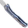 Nóż składany Medford Praetorian Slim D/P, Blue Titanium, Bronze HW/Clip, Tumbled S45VN by Greg Medford (MK2084TD-37A2-T1C1-Q4)