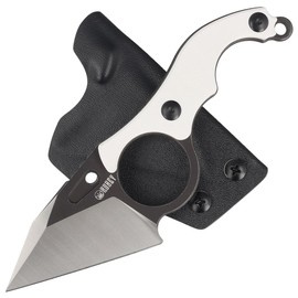 Nóż Kubey Hippocam KU166C Ivory G10, Satin/Blackwashed D2