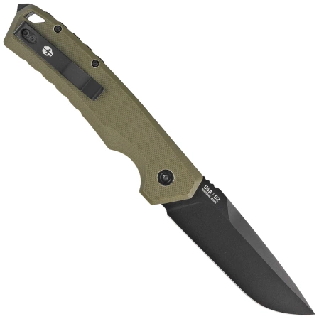 Nóż automatyczny Tekto A3 Delta D/P OD Green G10, Black D2