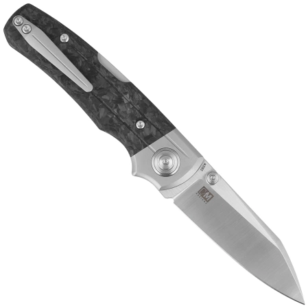 Bestech Tonic Grey Titanium/Marbled Carbon Fiber, Satin M390 by Colin Maisonpierre Knife (BT2204D)