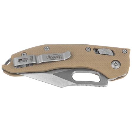 Microtech Stitch Ram-Lok S/E Knife Tan Fluted G10, Stonewashed M390MK by Borka Blades and Tony Marfione (169RL-10FLGTTA)