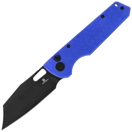 Nóż składany Bestechman Guardian Blue G10 w/ Carbon Fiber Pattern, Black PVD D2 (BMK11G)