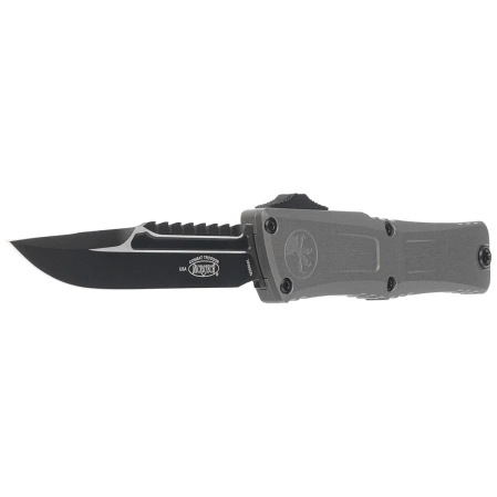 Microtech Combat Troodon Gen III Interceptor Signature OTF Knife Natural Clear Aluminum, Black M390MK by Tony Marfione (1217-1NCS)