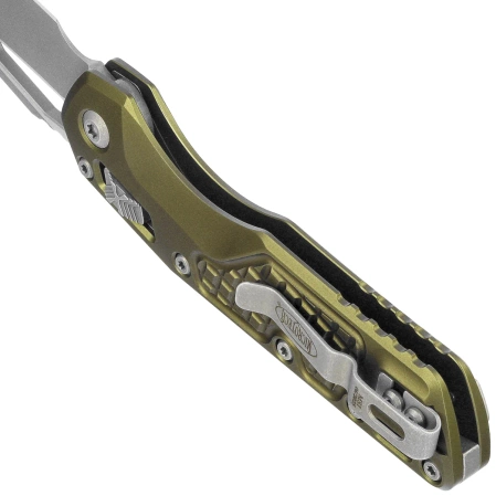 Microtech MSI S/E OD Green Frag Aluminum, Apocalyptic M390MK by Tony Marfione (210-10APFROD)