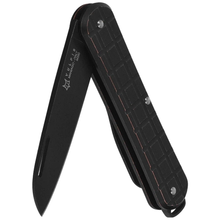 Scyzoryk Fox Vulpis 130 LE No 053/250 Grenade Pattern Black Copper, Black Stonewashed M390 (FX-VPGP130 COB)