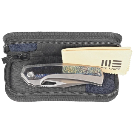 Nóż składany WeKnife Nefaris LE No 057/260 Gray/Flamed Titanium, Hand Rubbed Satin CPM 20CV (WE22040FA-1)