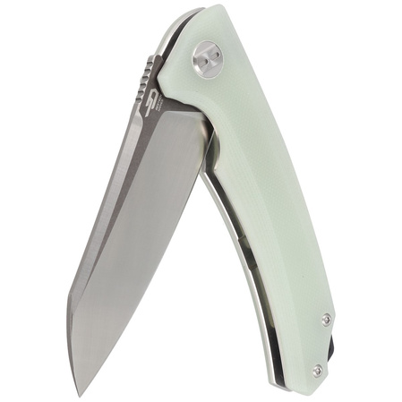 Bestech Texel Knife Transparent G10, Grey Titanized/Satin D2 by A Purvis Blades (BG21B-2)