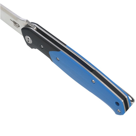 Bestech Knife Swordfish Black / Blue G10, Satin D2 (BG03D)