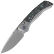 Nóż składany Remette RT-Steed Gray Titanium/Black-Blue Carbon Fiber, Pearlescent M390 (RTWS-TB)