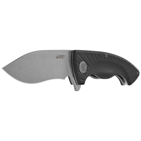 Kubey Timberwolf KU208D Knife Black G10, Stonewashed 14C28N
