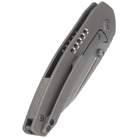 WE Knife Trogon Gray Titanium, Silver Bead Blasted CPM 20CV by Brian Brown (WE22002-1)