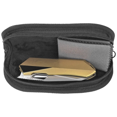 Nóż składany Remette RT-Woodpecker Gold Titanium, Hand Grinding Pearlescent M390 (RTWP-G)