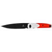 Bestechman Lanza Knife White/Red G10, Black Stonewashed 14C28N by Kombou (BMK14G)