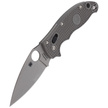 Spyderco Manix 2 Lightweight Gray Maxamet PlainEdge Knife (C101PGY2)