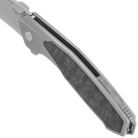 Nóż składany Remette Kingfisher Titanium/Carbon Fiber, Hand Grinding M390 (RTKF4)
