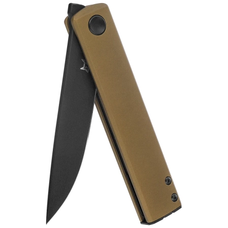 Nóż składany Fox Chnops OD Green Aluminium, Black Top Shield Becut by Riccardo Gobbato (FX-543 ALG)