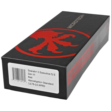 Nóż automatyczny OTF Microtech Scarab II Executive Gen III S/E Red Aluminium, Apocalyptic M390MK by Tony Marfione (1176-10APRD)