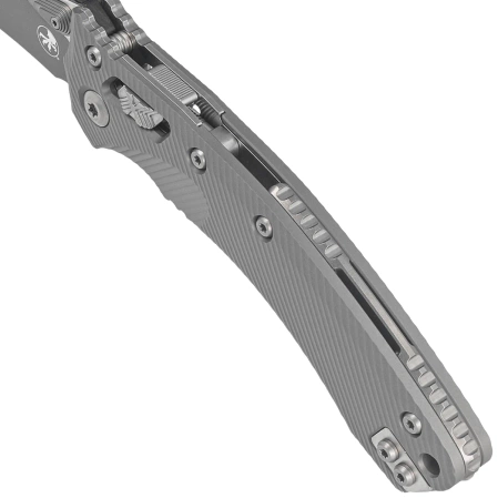 Nóż składany Microtech Amphibian Ram-Lok S/E Natural Clear Fluted Aluminium, Black M390MK by Tony Marfione (137RL-1FLNC)