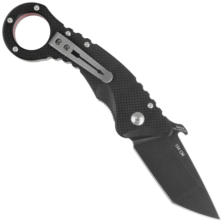 Nóż składany Spartan Blades Ronin Shoto Karambit Black G10, Black TiN CPM 154CM by Tu Lam (SFBL9BK)