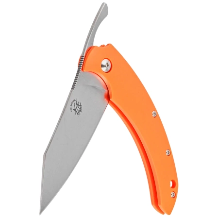Fox Slim Dragontac ''Piemontes'' Orange FRN, Satin N690 by Bastinelli Knife (FX-518 O)