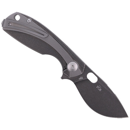 Viper Lille DSW/Grey Titanium, Dark Stonesashed M390 by Jesper Voxnæs Knife (V5963TITI)