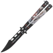 Martinez Albainox Balisong Knife Black Templar 3D Design Steel, Black 3Cr13Mov (02269)